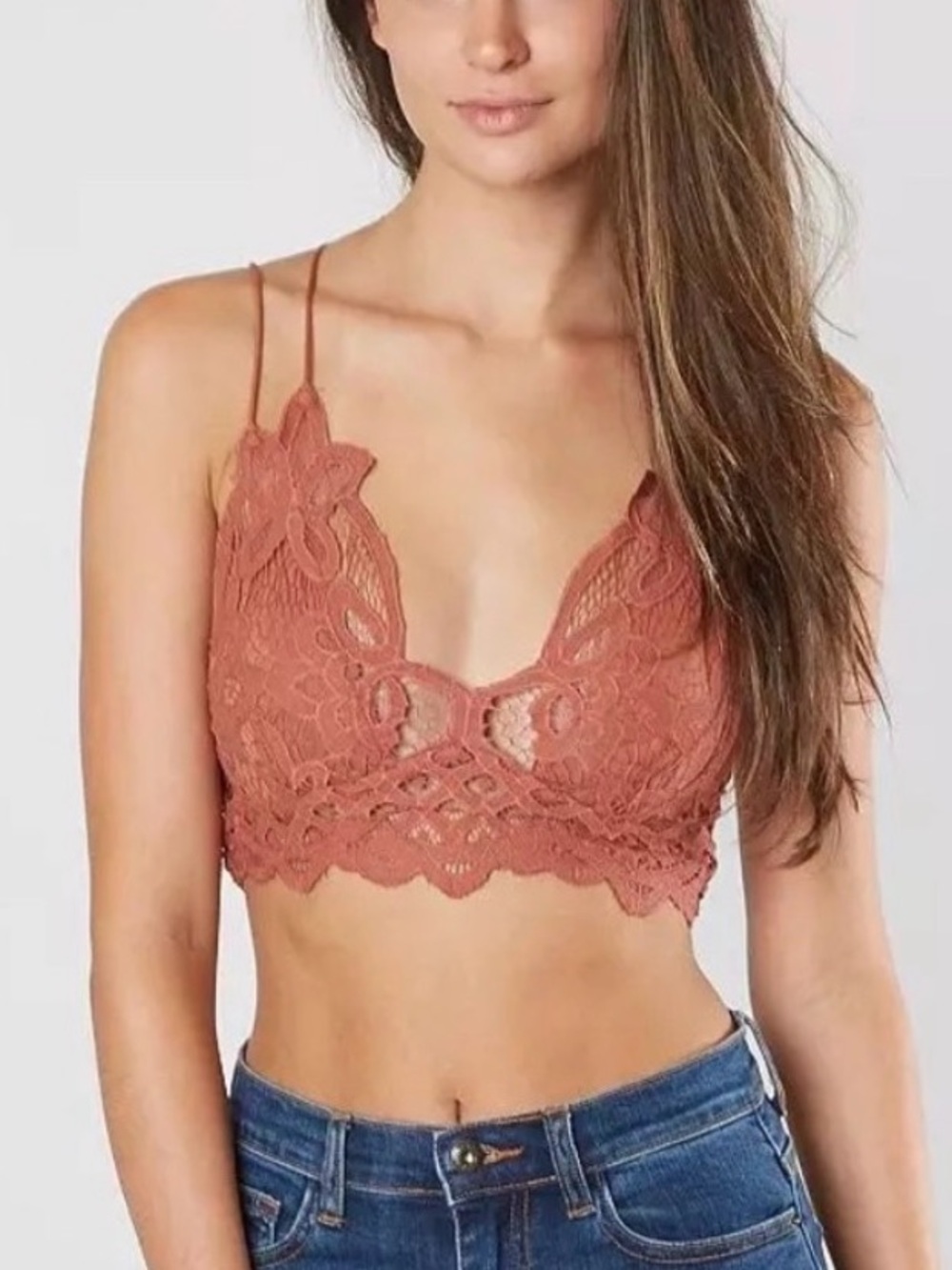 Free people adella bralette - s copper